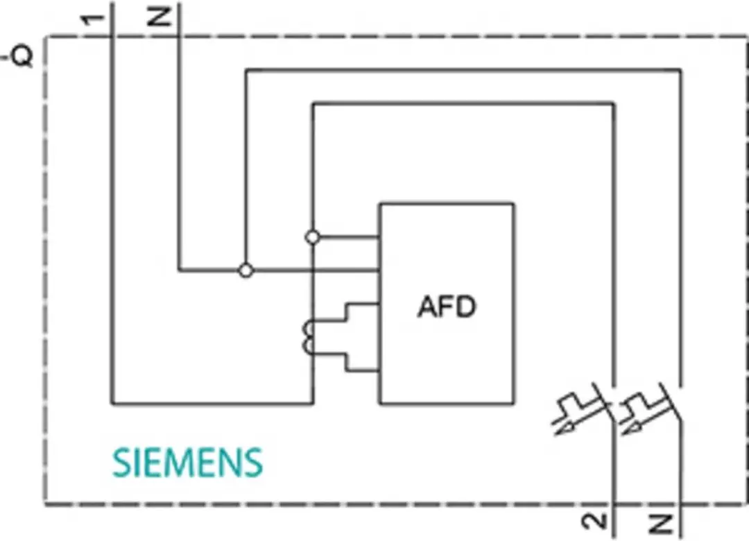 Siemens 5SV60166KK16 Brandbeveiligingsschakelaar 16A - 2-polig - Wit
