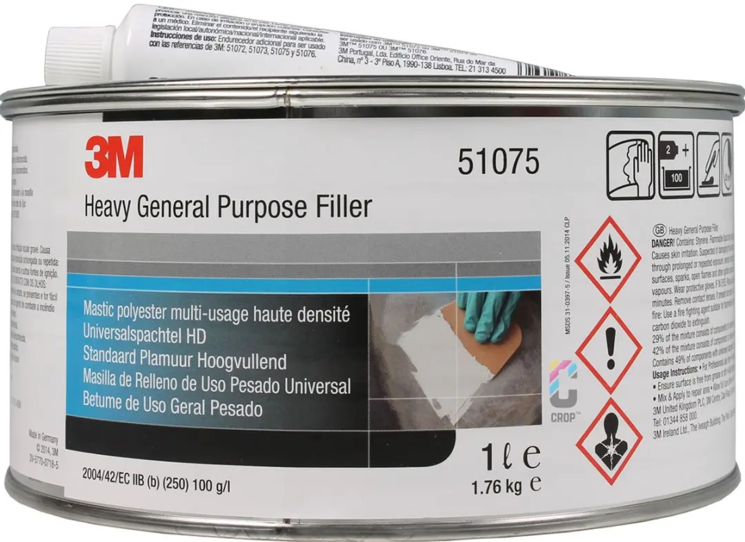 3M 2K Plamuur Hoogvullend 1000ml