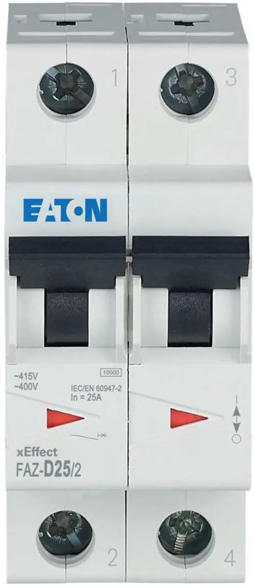 Eaton Vermogenschakelaar MCB 25A 2P D