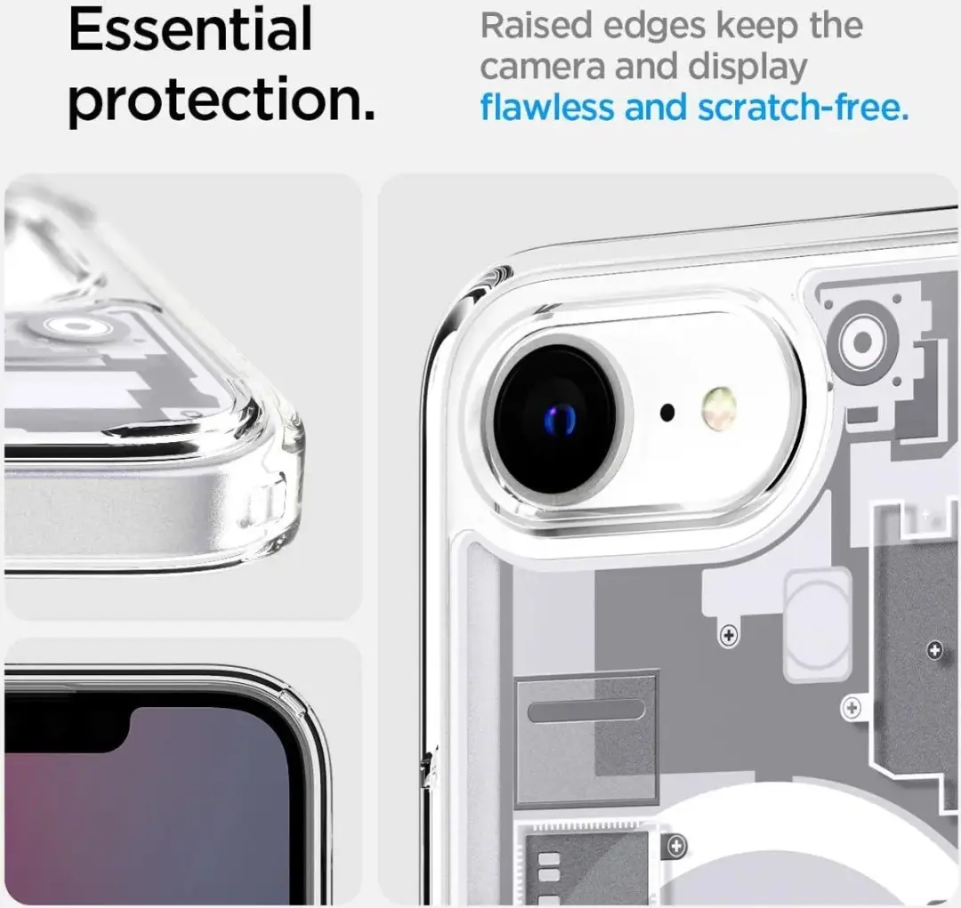 Spigen Ultra Hybrid Mag iPhone 16e Hoes - Wit - afbeelding 6 van 6
