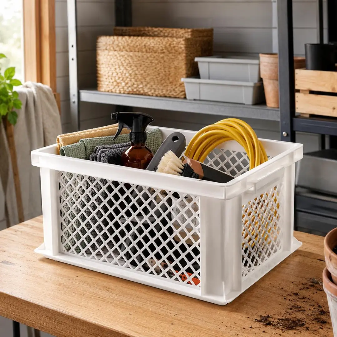 Bellatio Design Opbergbox Wit 40x30x22cm - 26L Kunststof