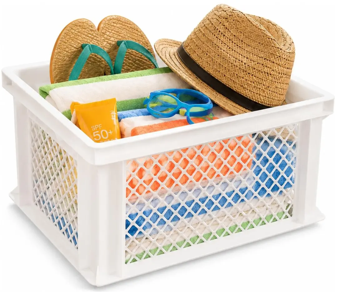Bellatio Design Opbergbox Wit 40x30x22cm - 26L Kunststof