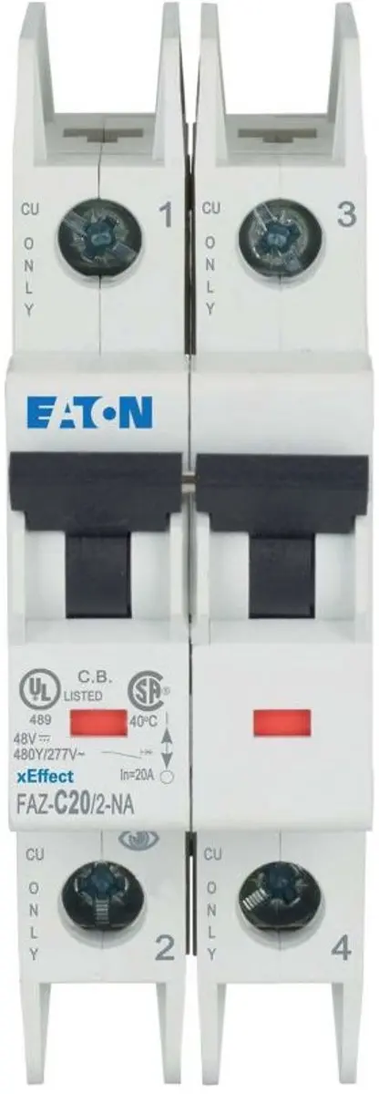 Eaton MCB 20A 2P C-karakteristiek 102171