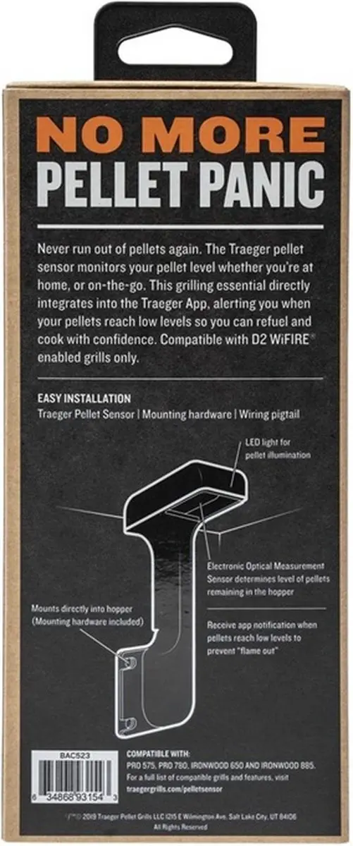 Traeger Pellets Sensor - Zwart