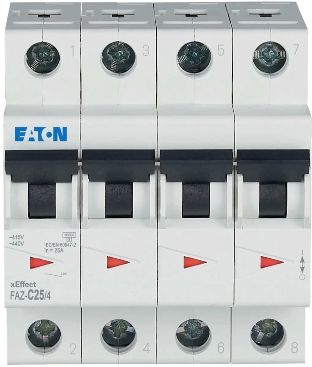 Eaton MCB 25A 4P Karakteristiek C 279063