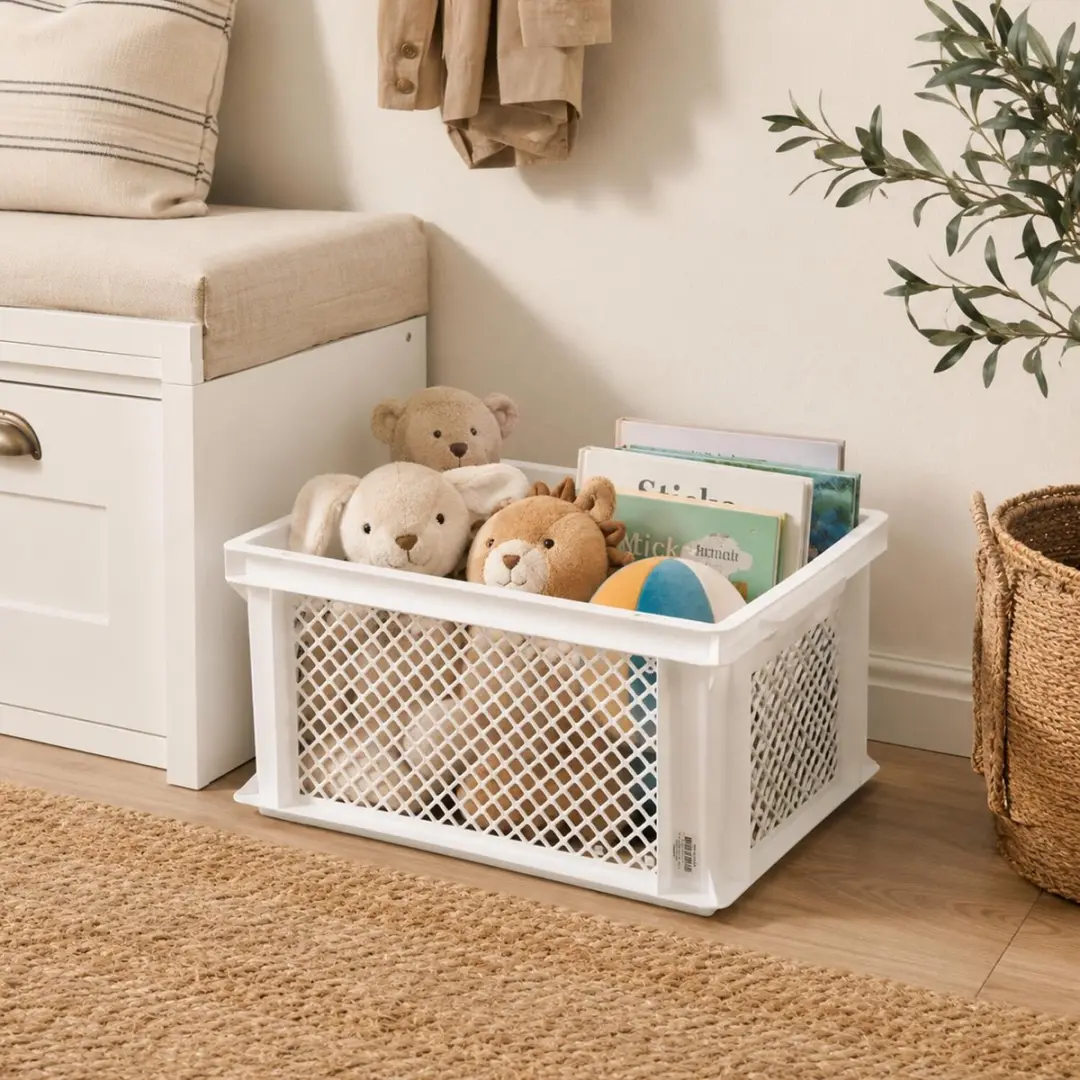 Bellatio Design Opbergbox 26L - 2x - Wit - 40x30x22cm