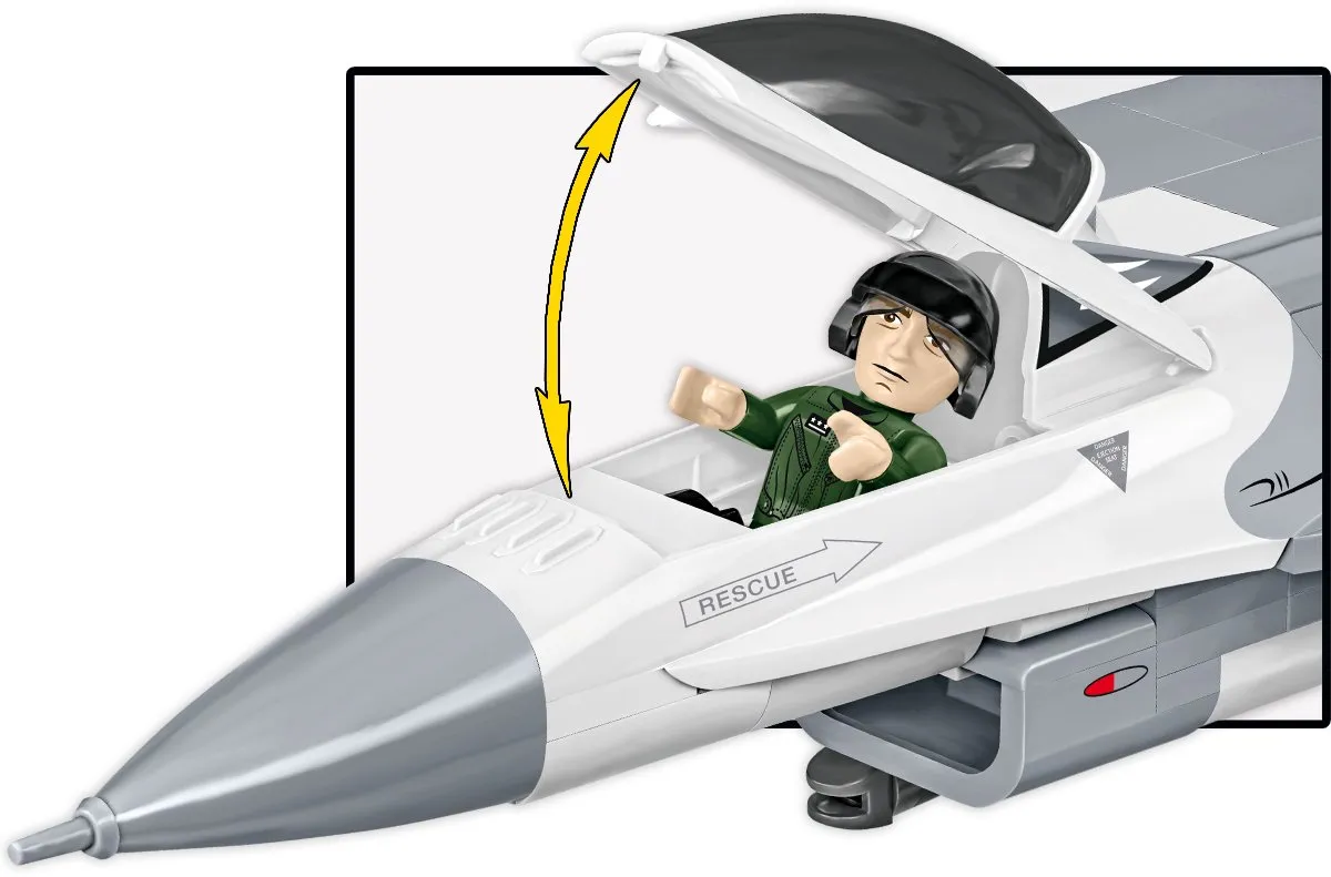 Cobi 5910 F-16C Falcon - 460 Stukken - Grijs/Wit