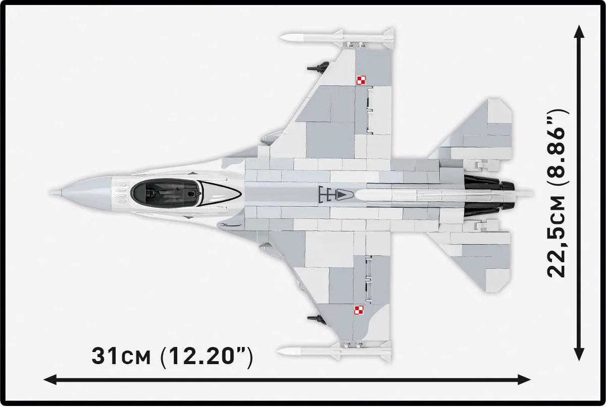Cobi 5910 F-16C Falcon - 460 Stukken - Grijs/Wit