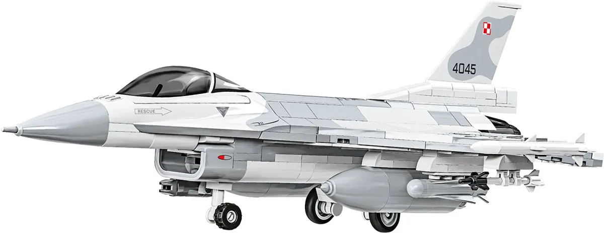 Cobi 5910 F-16C Falcon - 460 Stukken - Grijs/Wit - afbeelding 6 van 6