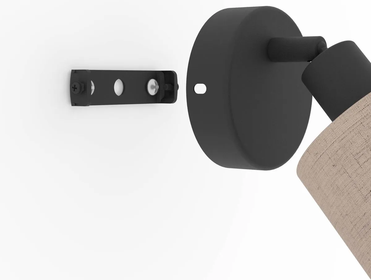 Eglo Rosley Spot E14 - Ø9cm - Zwart/Beige