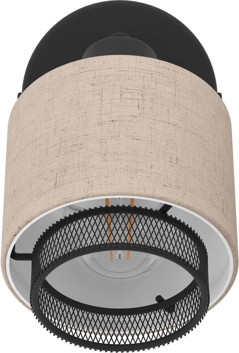 Eglo Rosley Spot E14 - Ø9cm - Zwart/Beige