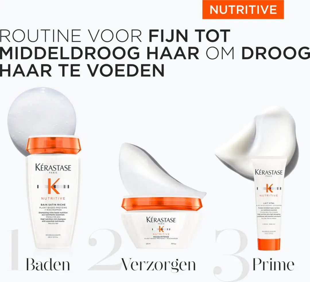 Kérastase Nutritive Shampoo & Masker & Conditioner - 525ml
