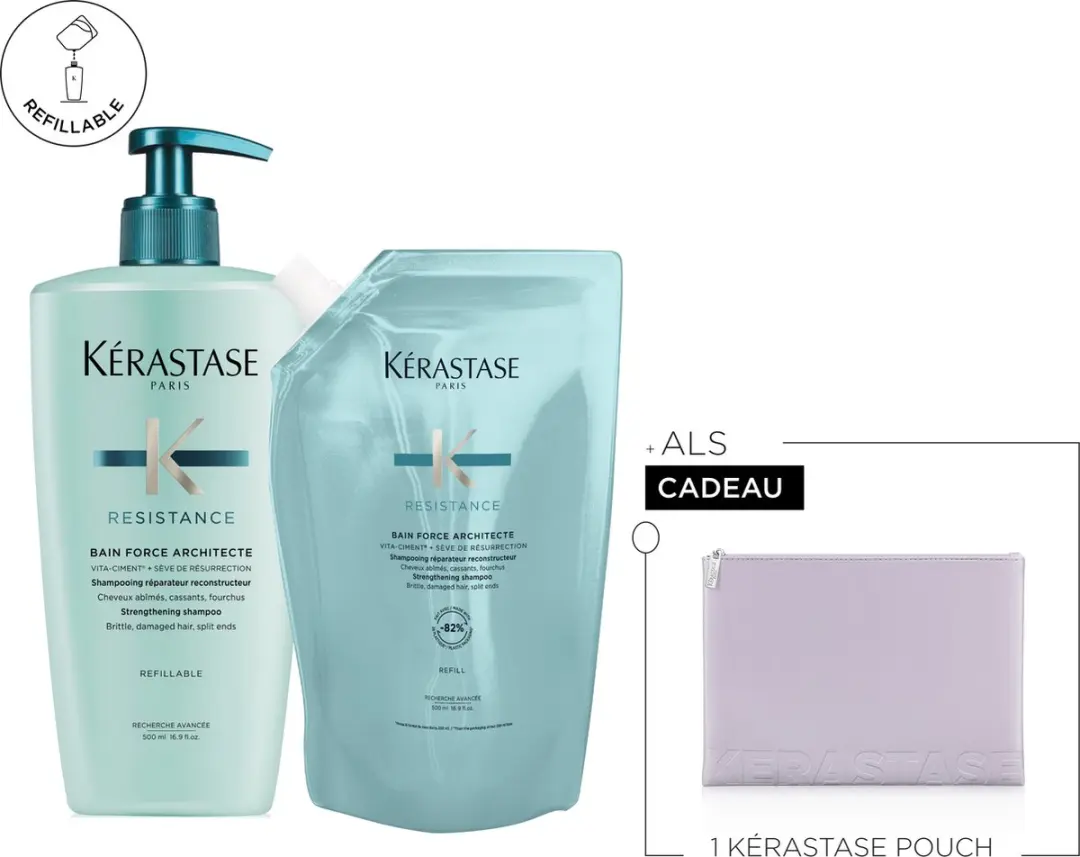 Kérastase Résistance Shampoo & Navulling 1000ml