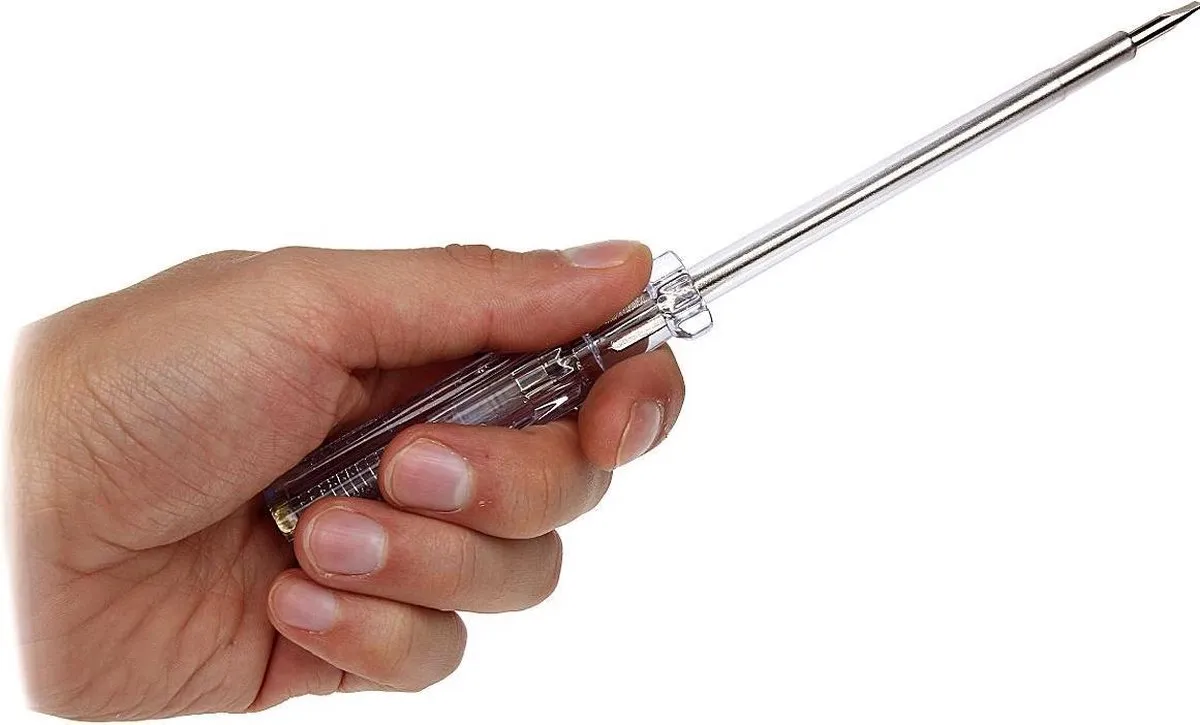Stanley LI AN 1052 Spanningszoeker 3mm x 105mm - Transparant/Nikkel