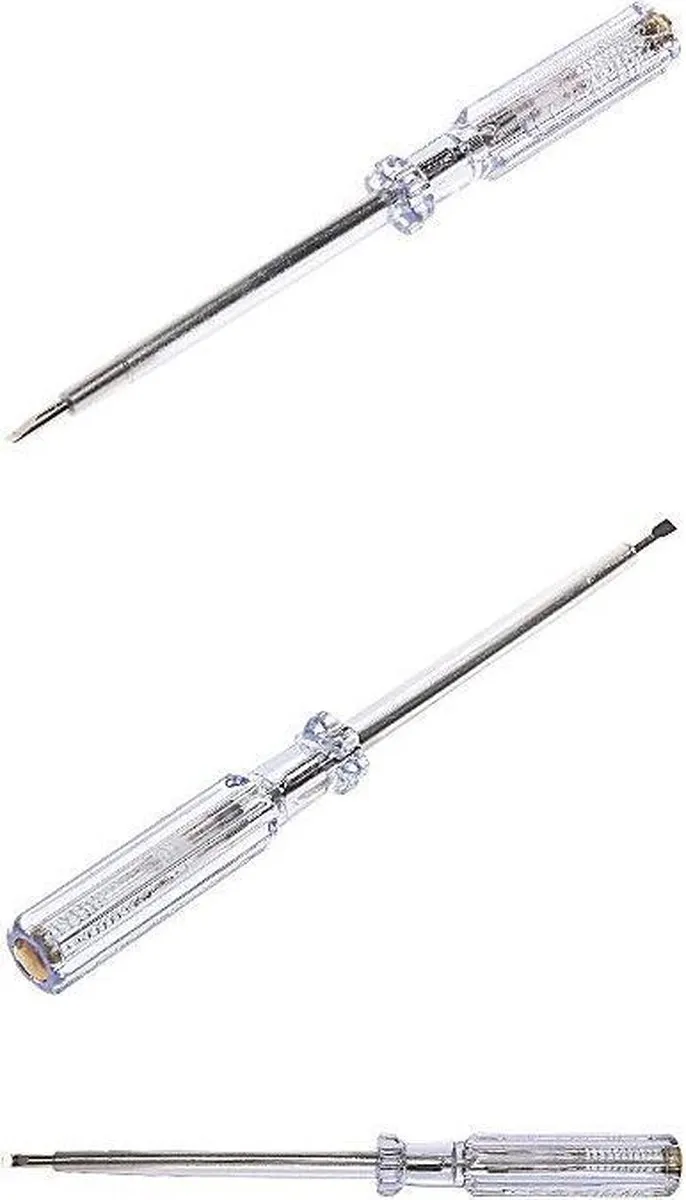 Stanley LI AN 1052 Spanningszoeker 3mm x 105mm - Transparant/Nikkel