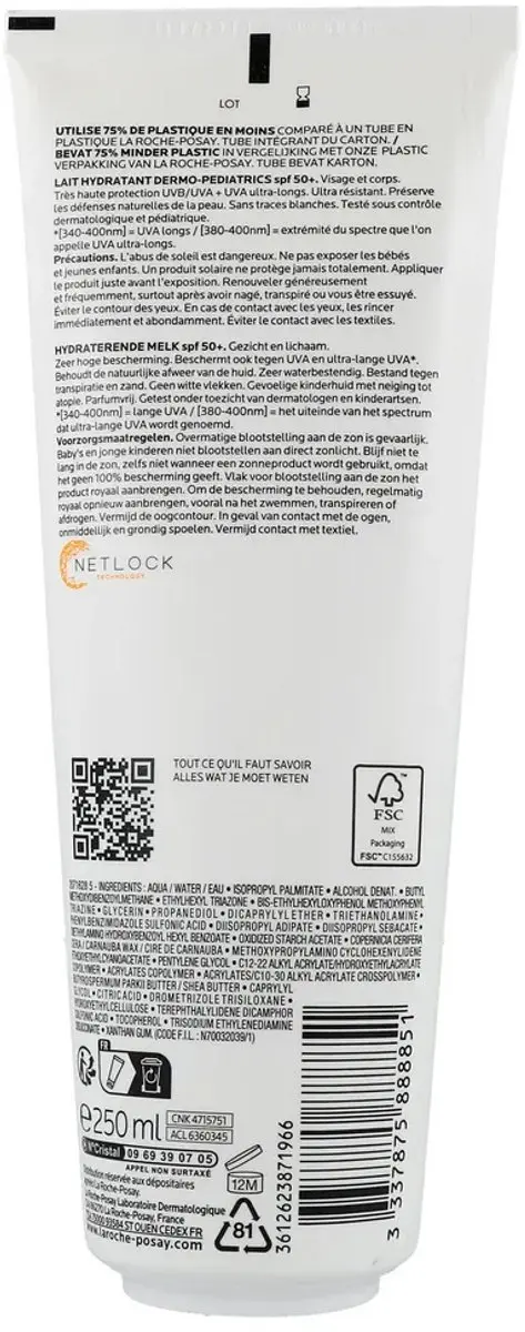 La Roche-Posay Anthelios UVMUNE Kind Zonnebrandmelk SPF50+ 250ml