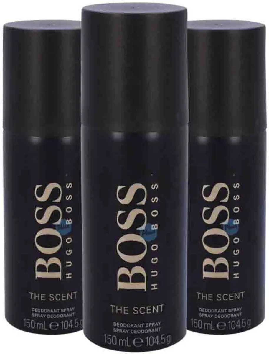 Hugo Boss The Scent Deo Spray 150ml - 3 Stuks