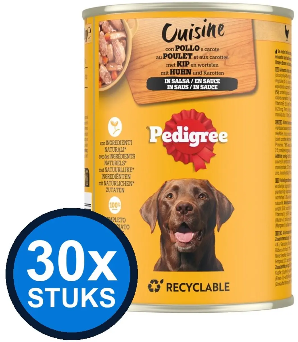 Pedigree Kip in Saus Natvoer