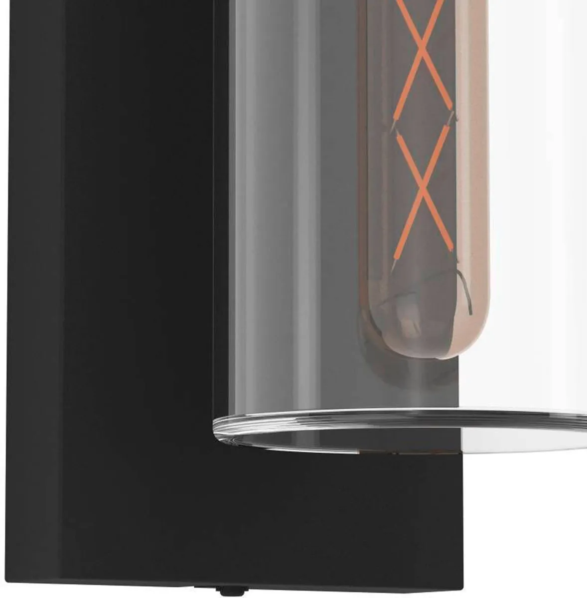 Eglo Carraro Wandlamp Buiten E27 - 38cm - Zwart