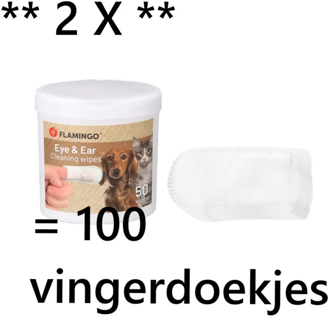 Flamingo Oor & Oogdoekjes Honden Katten