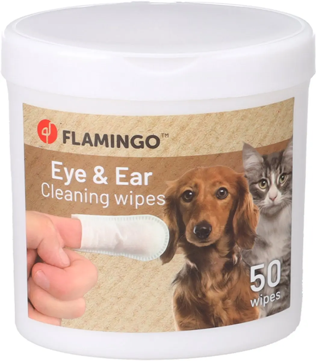 Flamingo Oor & Oogdoekjes Honden Katten - 100 Stuks