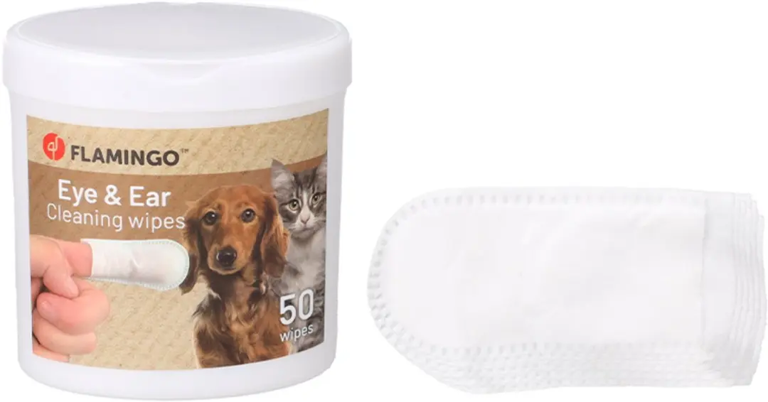 Flamingo Oor & Oogdoekjes Honden Katten - 100 Stuks