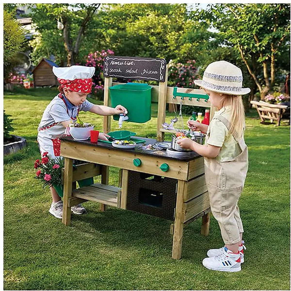 Hape Nature Buitenspeelkeuken - Veelkleurig