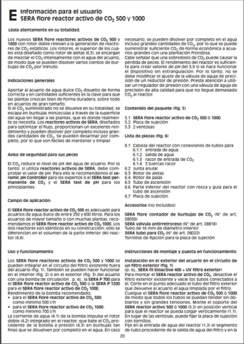 Sera Flore Actieve CO2-Reactor 500