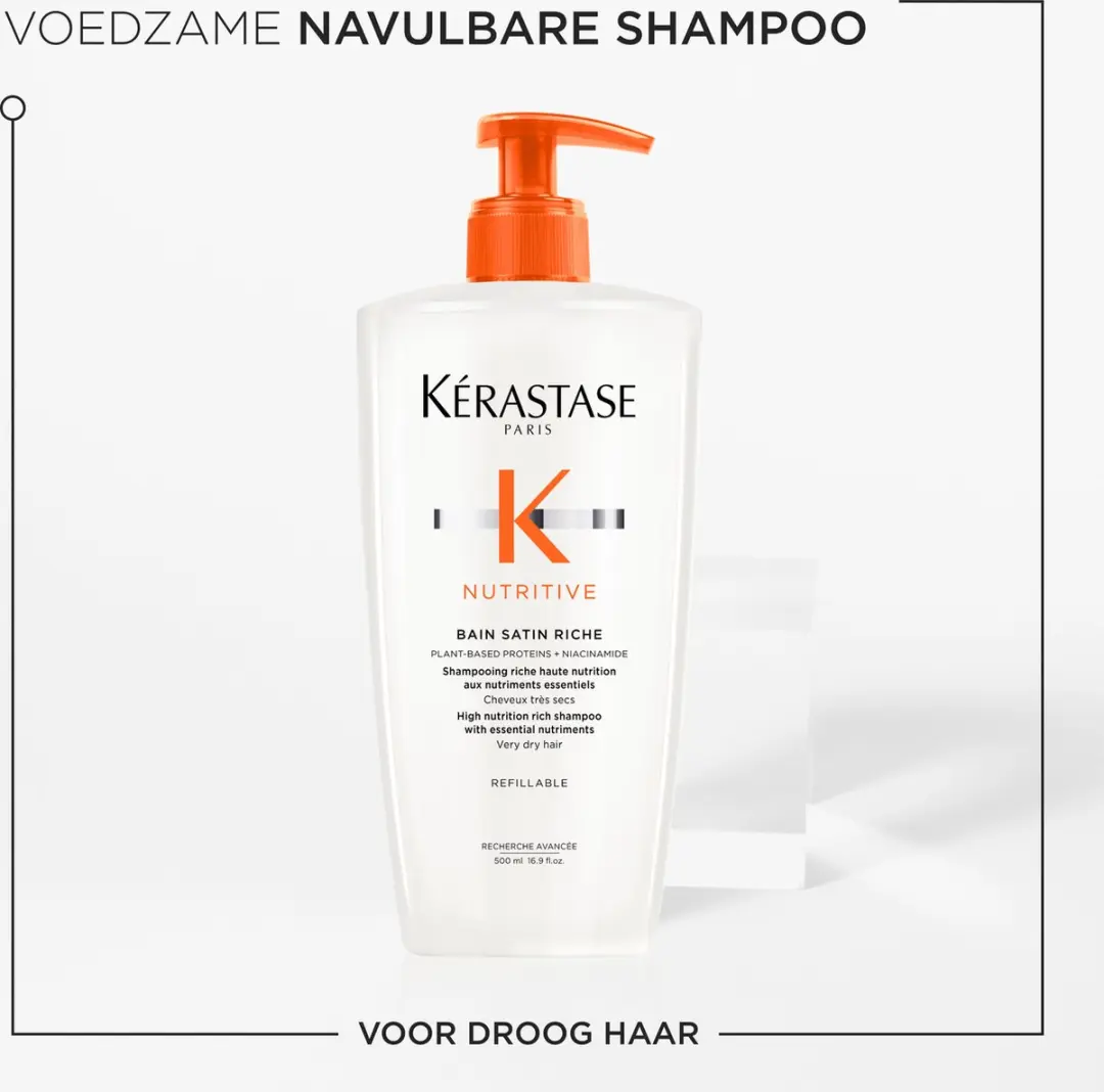 Kérastase Nutritive Shampoo & Navulling 1000ml - Glans & Hydratatie