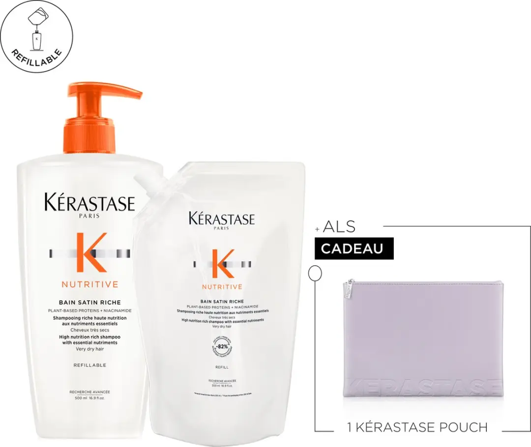Kérastase Nutritive Shampoo & Navulling 1000ml