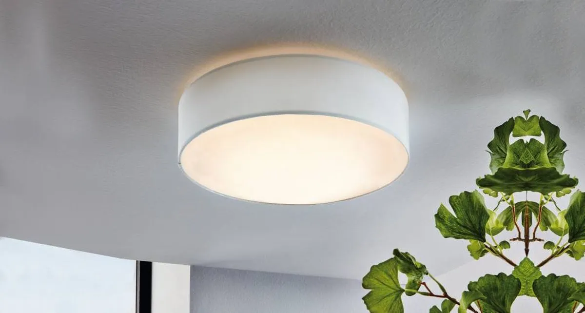 Eglo Revilla 1 Plafondlamp E27 - 38cm Wit