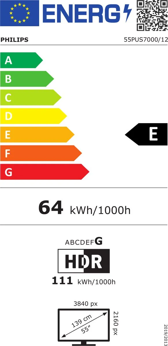 Philips 55PUS7000/12 55 inch 4K LED TV - Zwart