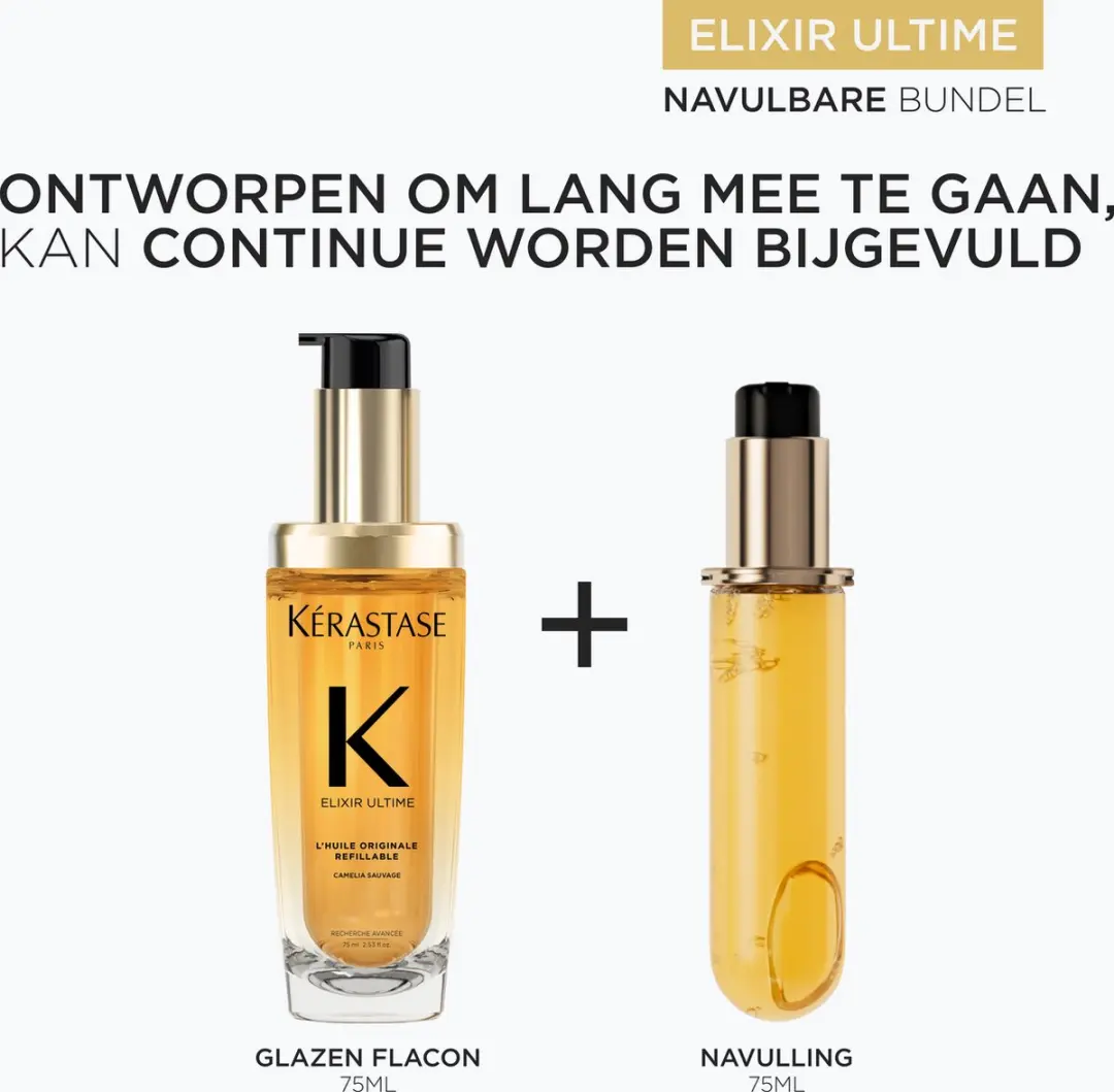 Kérastase Elixir Ultime Haarolie Duo 150ml - Navulbaar