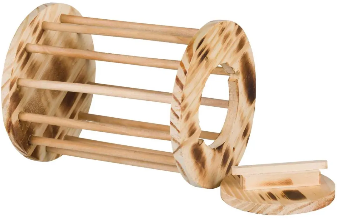Trixie Hooiruif met Deksel Gevlamd Hout - 15x15x19 cm