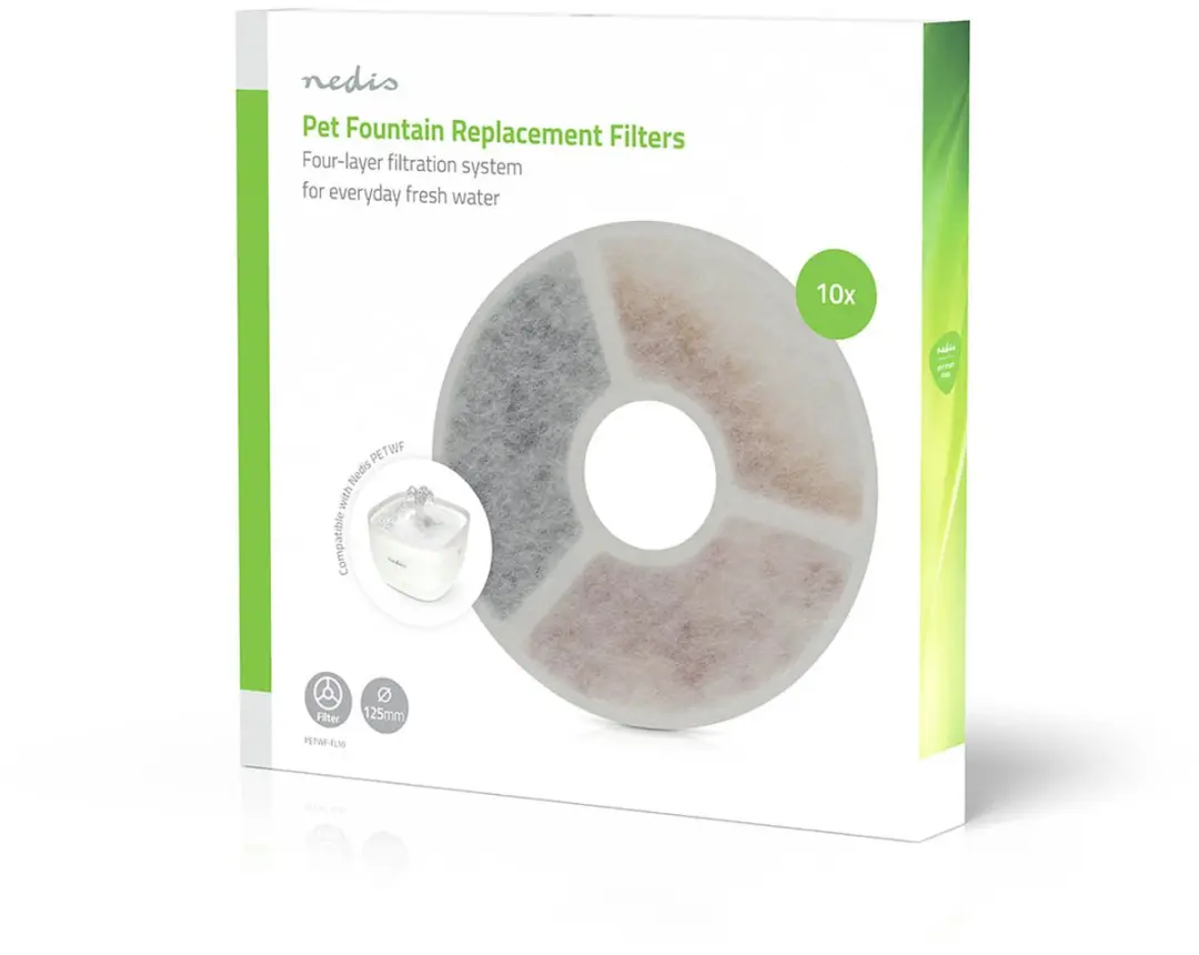 Nedis PETWF21WT Drinkfonteinfilters - 10 Stuks