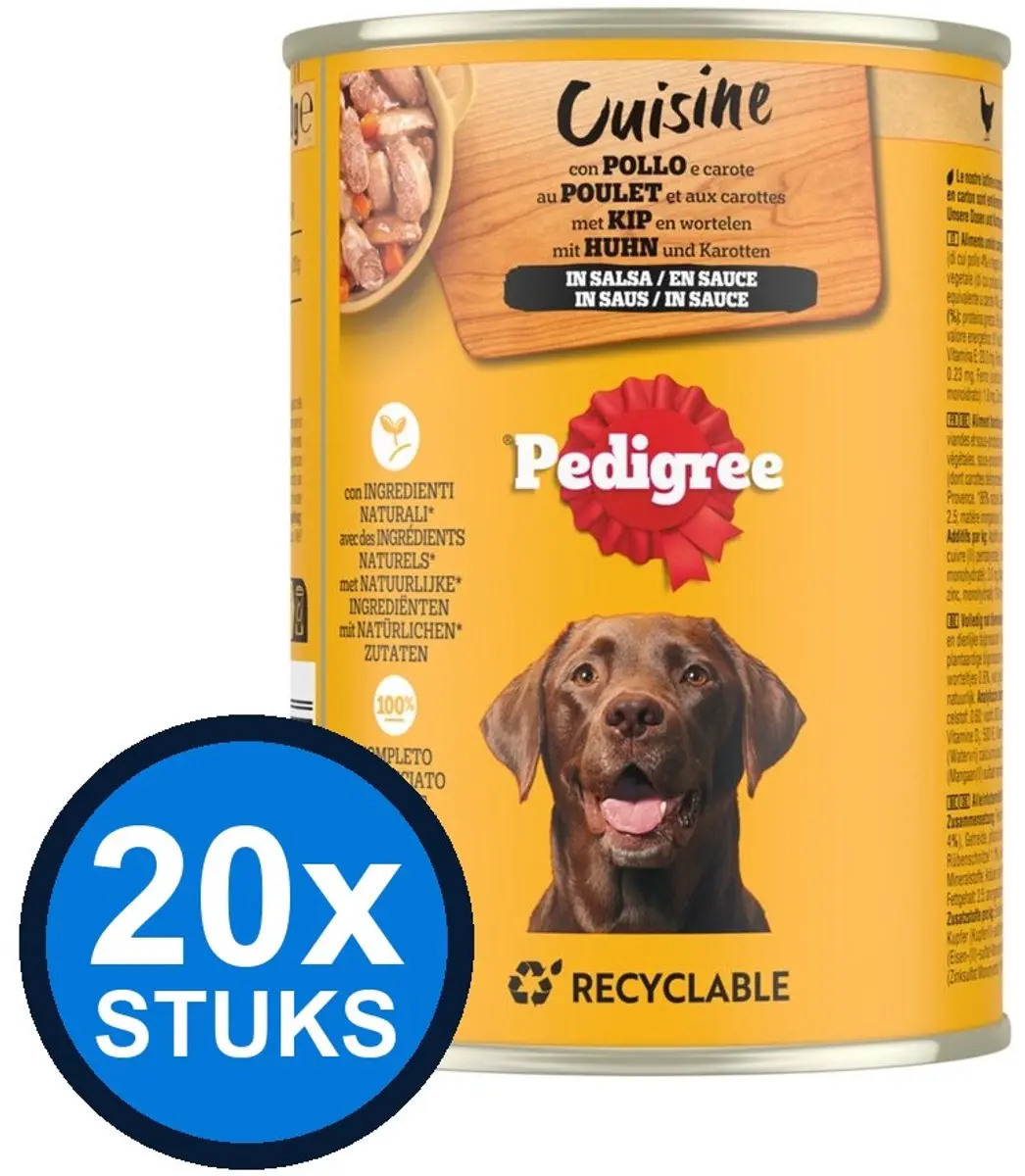 Pedigree Kip in Saus Natvoer