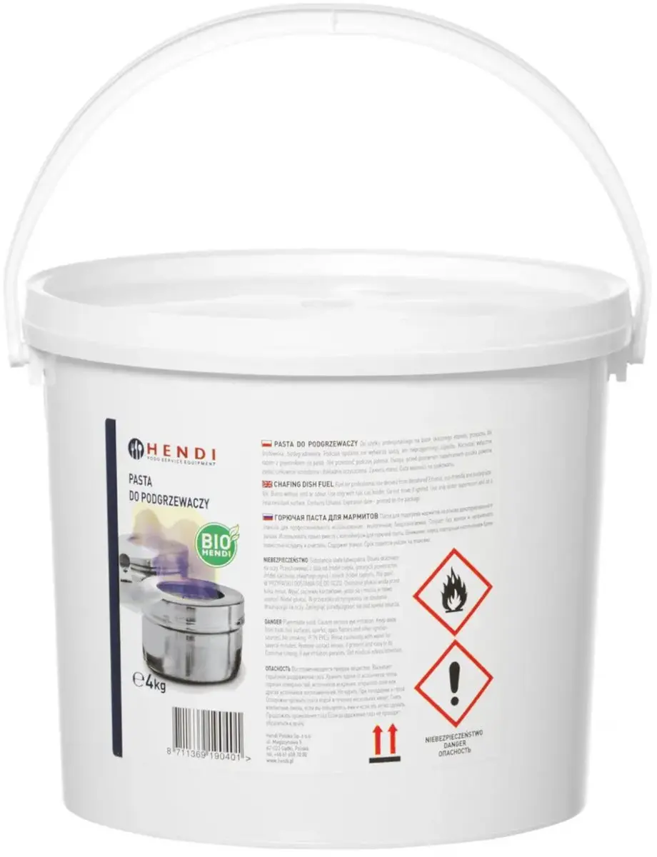Hendi Pasta Ethanol Serie 190029 Verwarmingspasta 8kg - Wit
