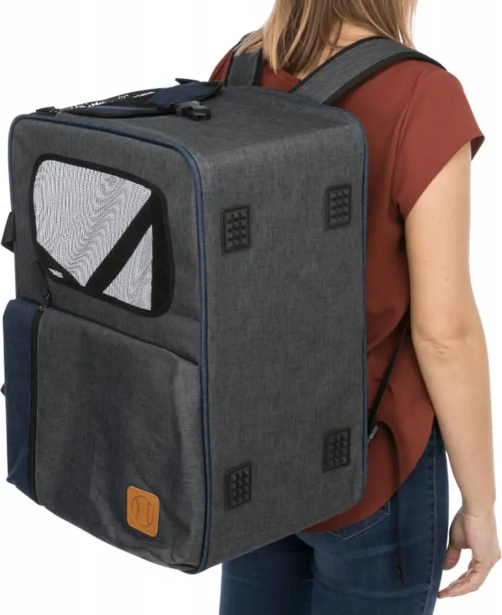 Trixie Tara Hondenrugzak - Grijs/Blauw - 7 kg - 25x38x50cm - afbeelding 3 van 6
