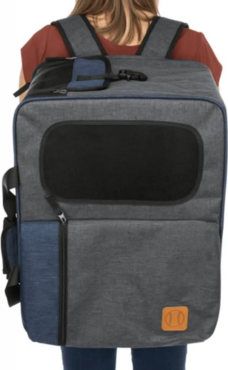 Trixie Tara Hondenrugzak - Grijs/Blauw - 7 kg - 25x38x50cm - afbeelding 6 van 6