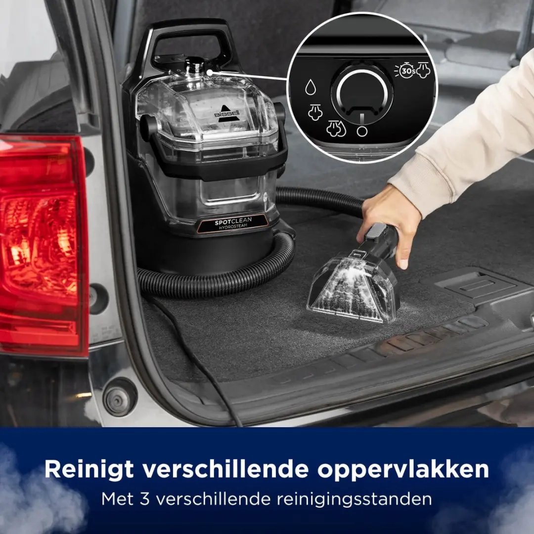 BISSELL SpotClean HydroSteam 3697N Stofzuiger - 1000W - Zwart
