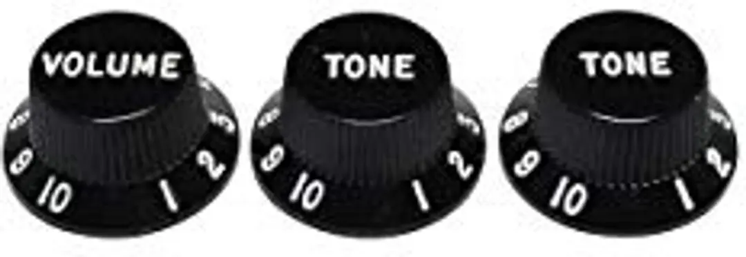 Fender Strat Knoppen Set - Zwart