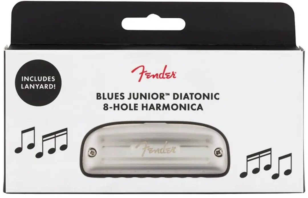 Fender Blues Junior C Mondharmonica - Zilver