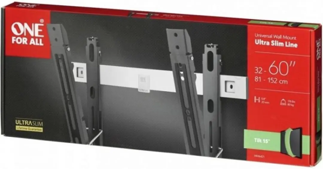 One For All WM6421 TV Muurbeugel - Tilt 32-60" - Wit