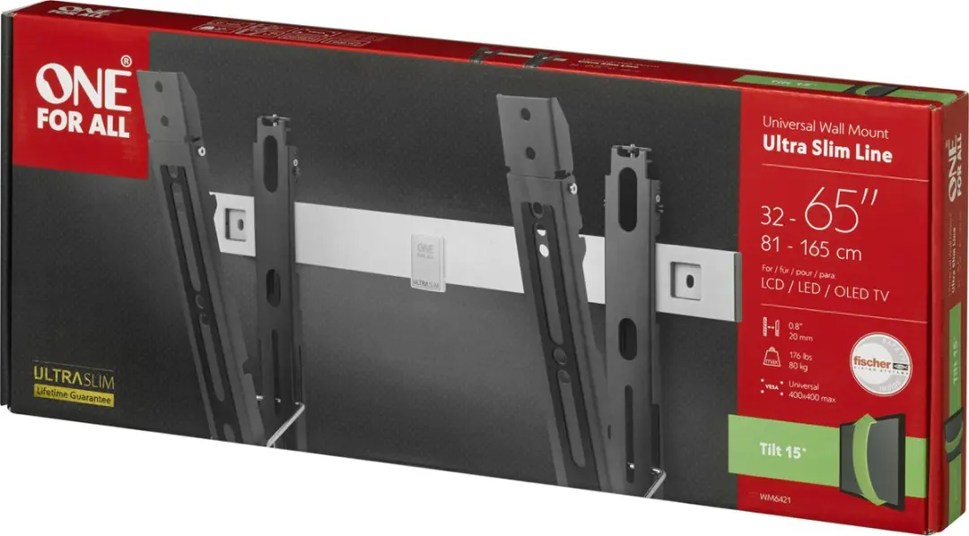 One For All WM6421 TV Muurbeugel - Tilt 32-60" - Wit - afbeelding 6 van 6