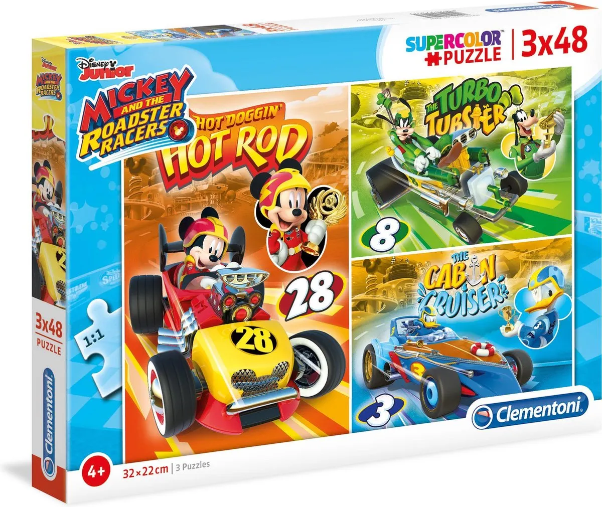Clementoni Disney Mickey and the Roadster Racers Superkleur Puzzel