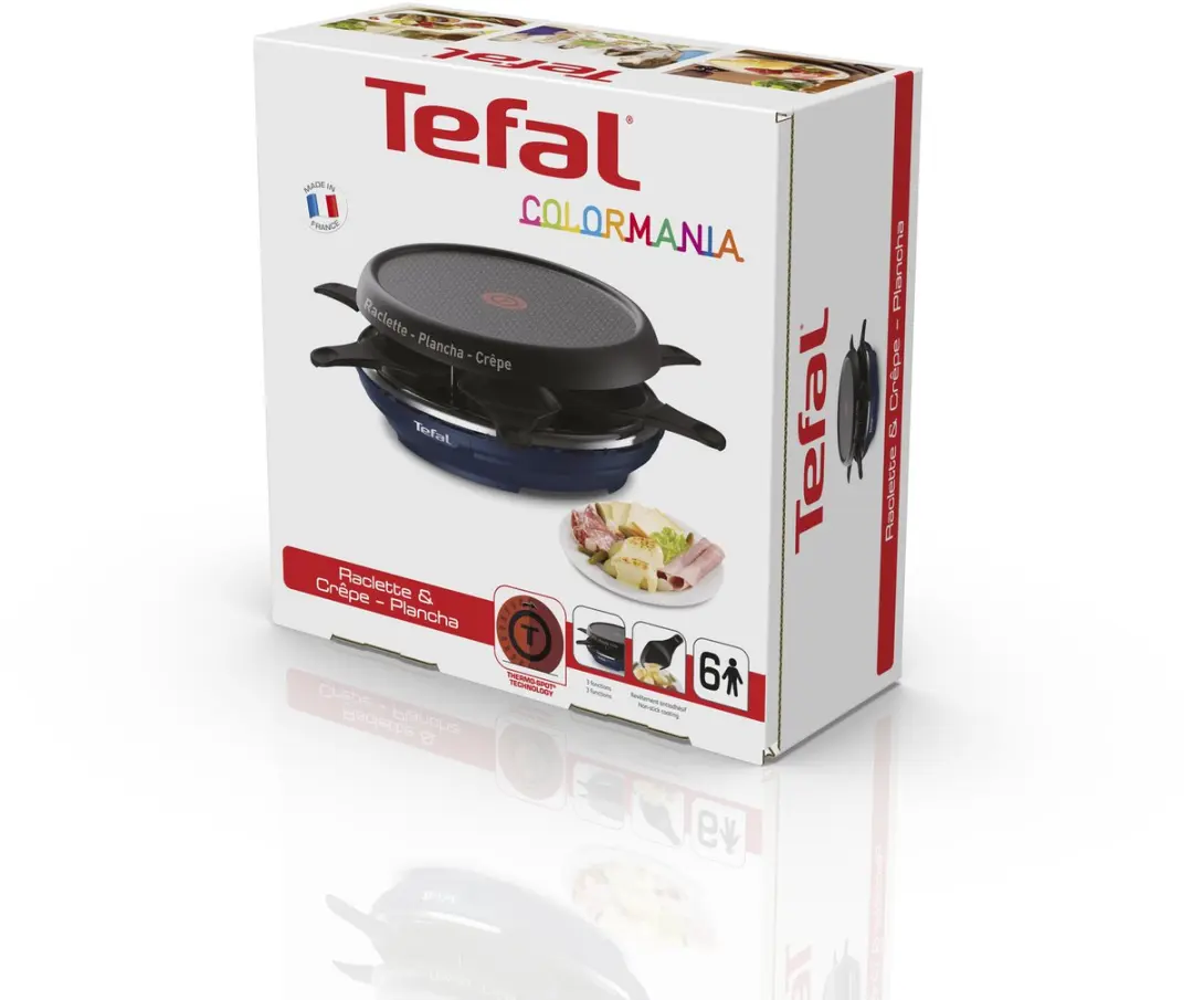 Tefal Deco RE12A401 Gourmetset - 6 Personen - Donkerblauw