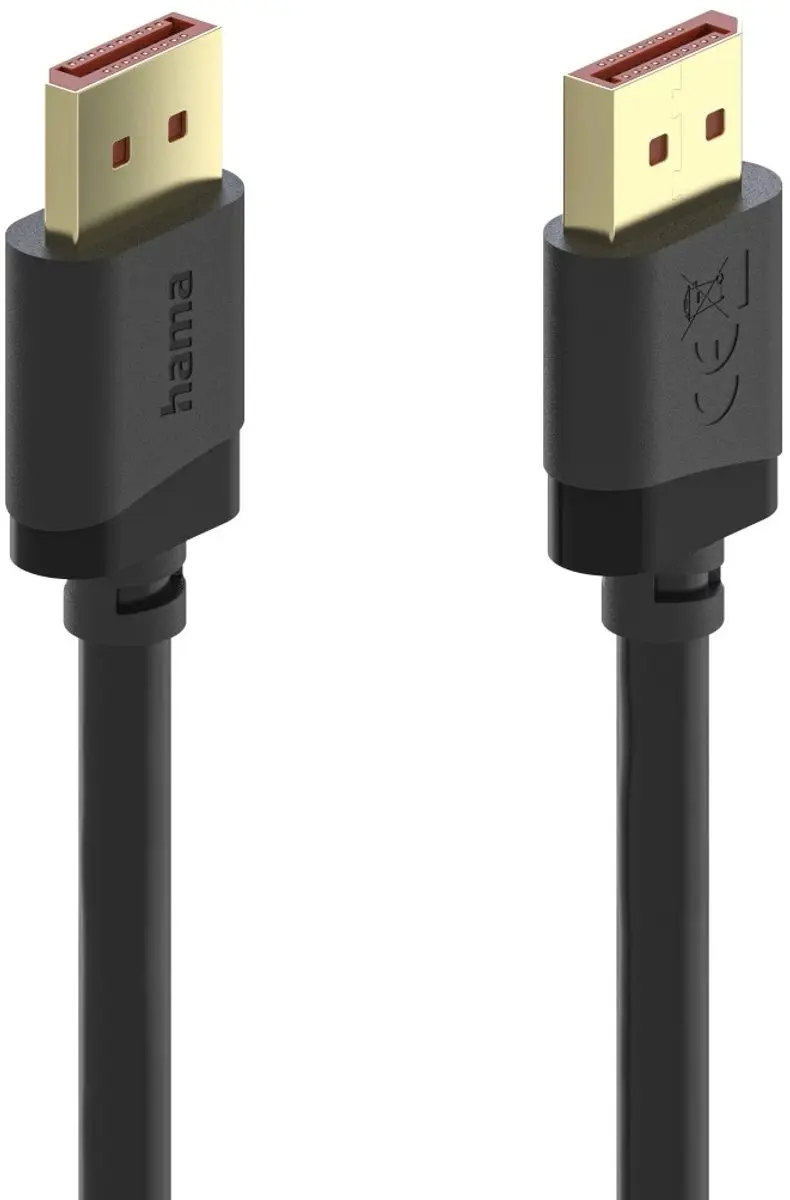 Hama 00202010 DisplayPort-kabel 2m - 8K UHD - Zwart