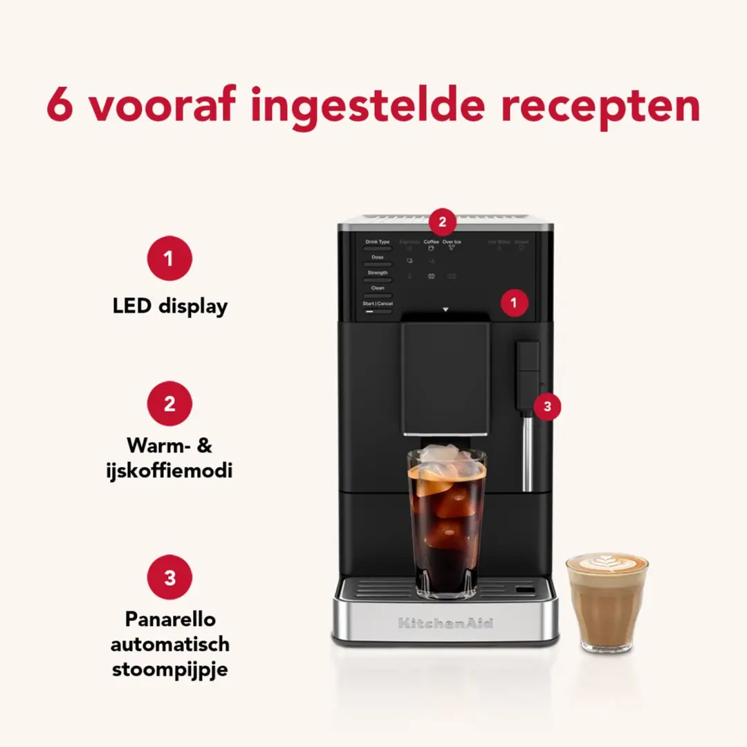KitchenAid KF2 Espressomachine 5KES8452EBM - Zwart