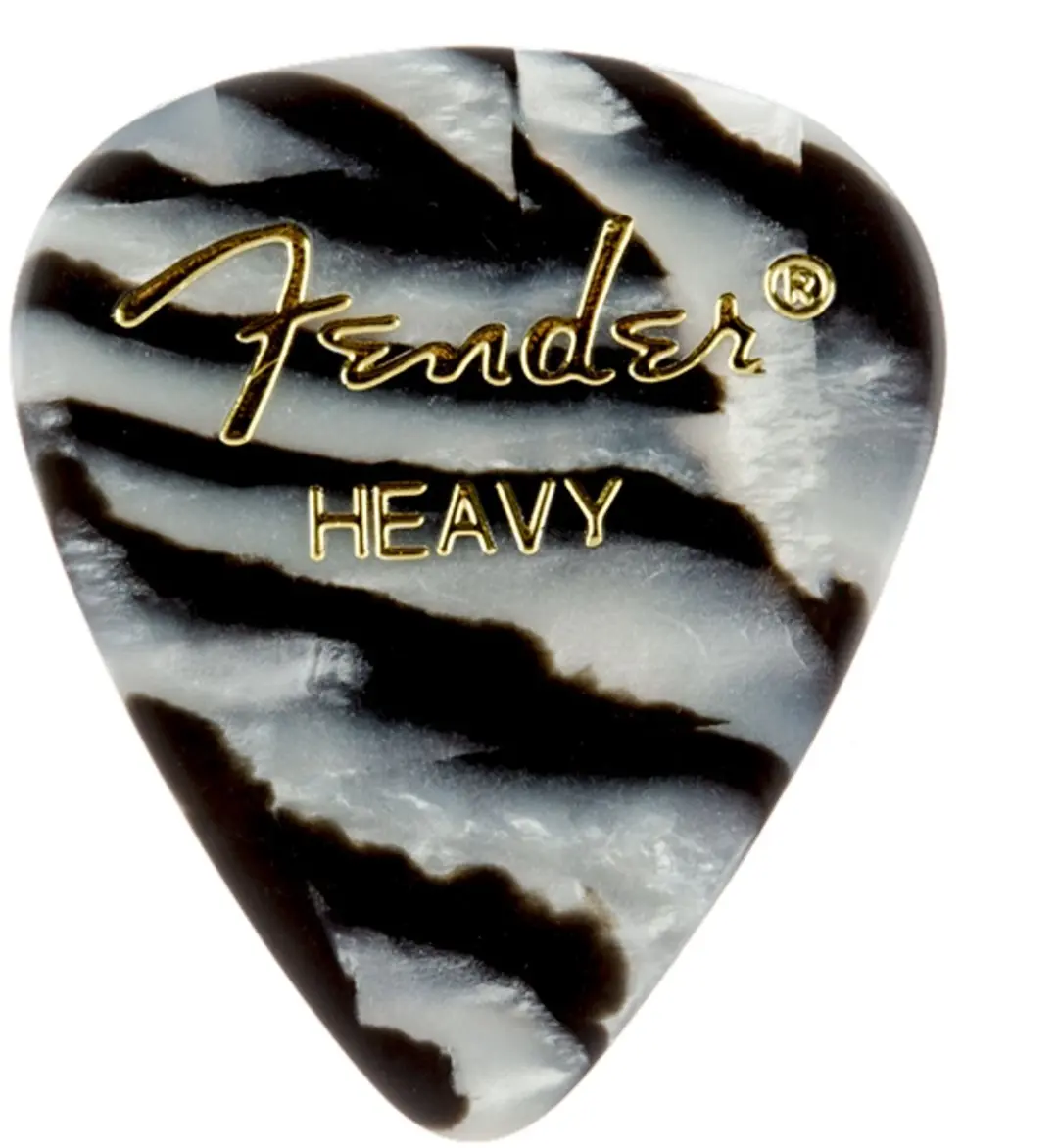 Fender Picks 351 Zebra Heavy 12-delig Set