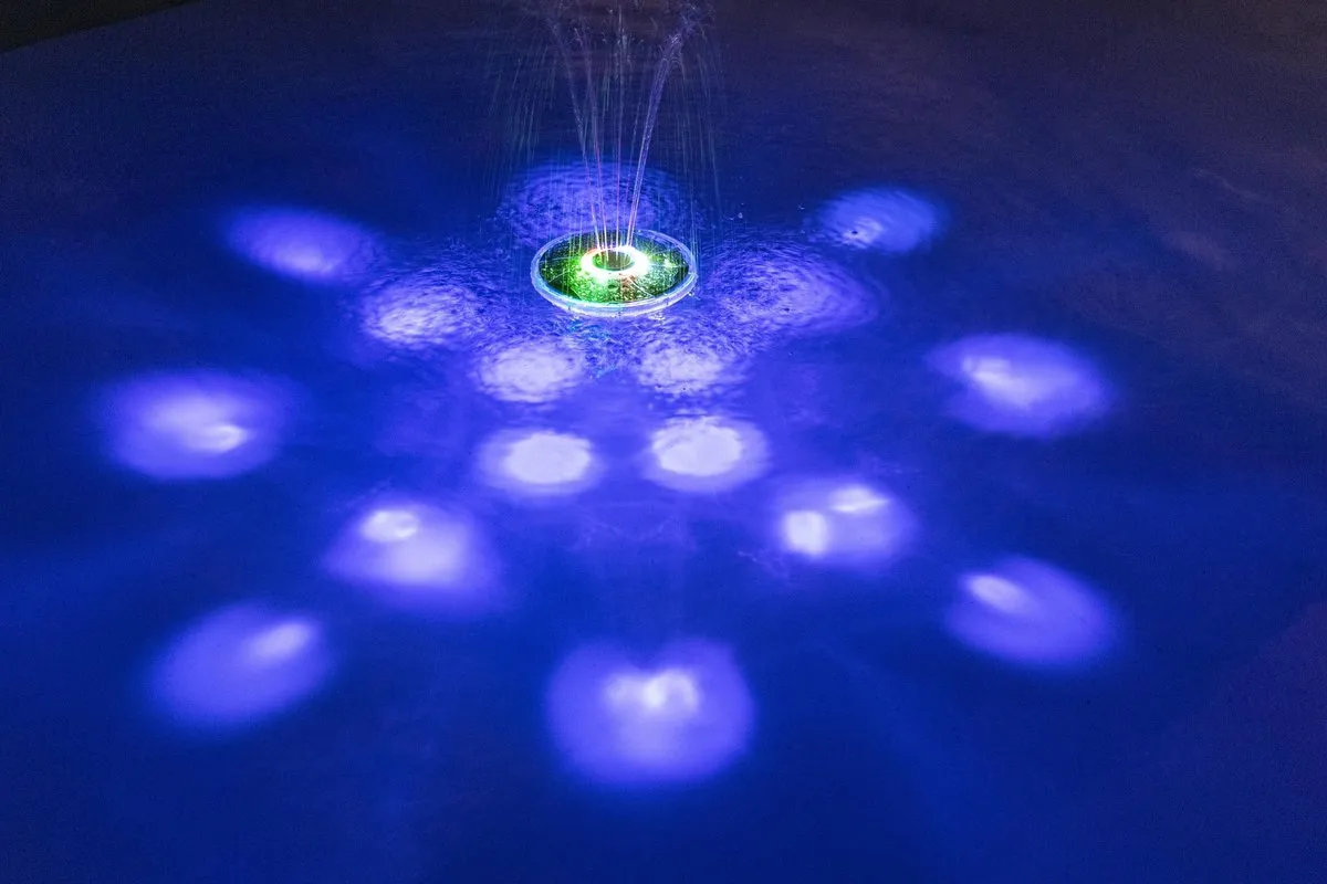Bestway Drijvende Solar Fountainlamp - Zwembad - Blauw/Transparant/Wit/Zwart